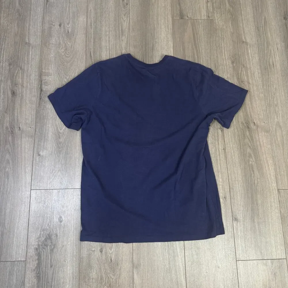 J.Crew MT Sueded Jersey TShirt Mens L Tall Blue Short Sleeve Classic BW746 Tee